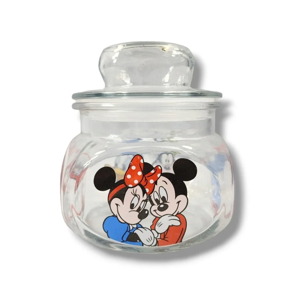 Disneyland Mickey's Candy Company Candy Jar w/‎ Lid Anchor Hocking USA